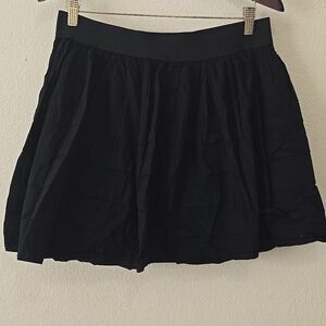 Anthropologie Odille Black Skirt with Little Ruffle Detail. 100% Cotton M